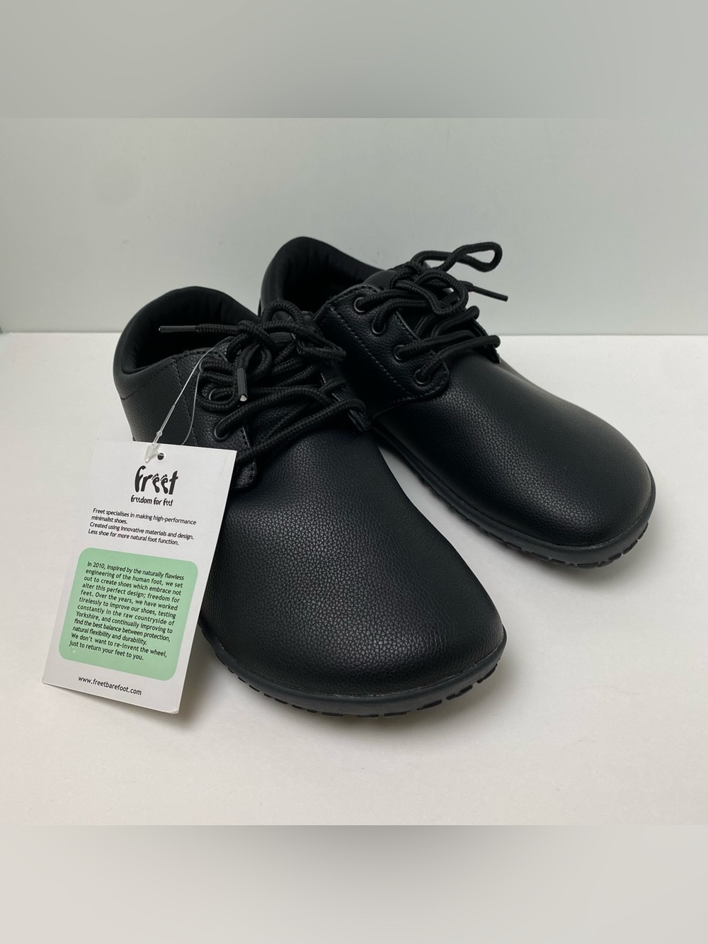 Freet Citee Black Everyday Barefoot Shoes FR2055 Mens EU 38 UK 5 Wide Toe Box